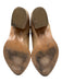 Valentino Shoe Size 39.5 Beige Side Zip Western Stacked Heel Mid Calf Boots Beige / 39.5