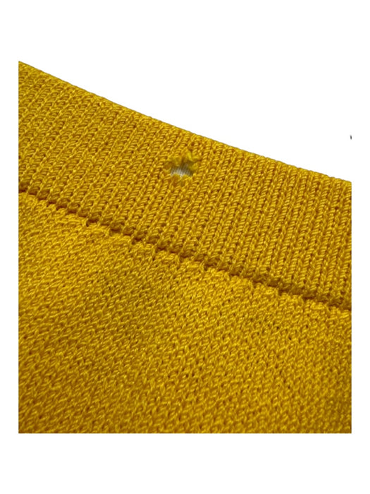 St John Collection Size 8 Yellow Wool Knit Elastic Knee Length Skirt Yellow / 8