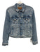 7 For All Mankind Size S Medium Wash Cotton Blend Denim Pockets Jacket Medium Wash / S