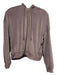 Alo Yoga Size S Taupe Velvet Hoodie Velvet Zip Front Athleisure Jacket Taupe / S