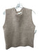 Pinch Size S Beige Polyester Sleeveless Scoop Neck Ribbed Top Beige / S