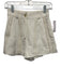 Aje. Size 6 White & Cream Linen Blend High Rise Braided Raw Hem Pockets Shorts White & Cream / 6