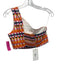 De Loreta Size Small Pink, Orange, Blue Cotton Sleeveless Plaid One Shoulder Top Pink, Orange, Blue / Small