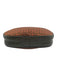 Fendi Orange & Green Leather & Canvas Zip Close Zucca Cosmetic Bag Bag Orange & Green / Small