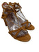 Aquazzura Shoe Size 39 Brown Leather Suede Cut Out lace up Open Toe Sandals Brown / 39