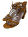 Aquazzura Shoe Size 39 Brown Leather Suede Cut Out lace up Open Toe Sandals Brown / 39