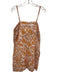 Current Air Size S Orange, White, Blue Linen Paisley pocket Shift Dress Orange, White, Blue / S