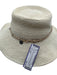 Rag & Bone Beige & Tan Paper Straw Cord Silver Tone Hardware Floppy Hat Beige & Tan / S/M