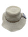 Rag & Bone Beige & Tan Paper Straw Cord Silver Tone Hardware Floppy Hat Beige & Tan / S/M