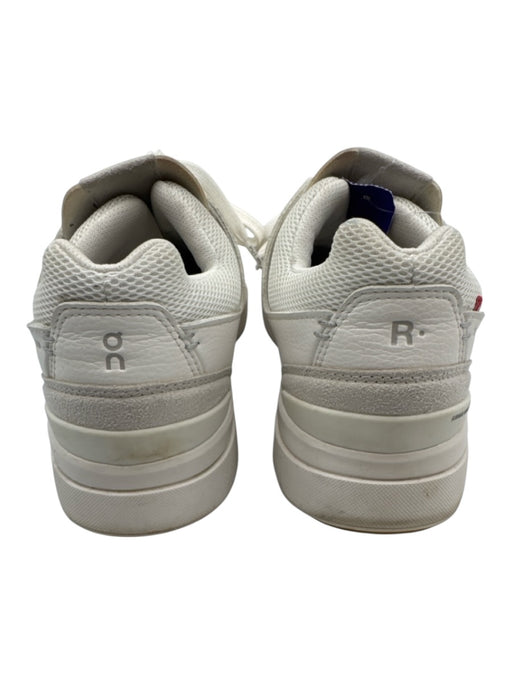 On Cloud Shoe Size 9 White & Gray Leather lace up Low Top Sneakers White & Gray / 9
