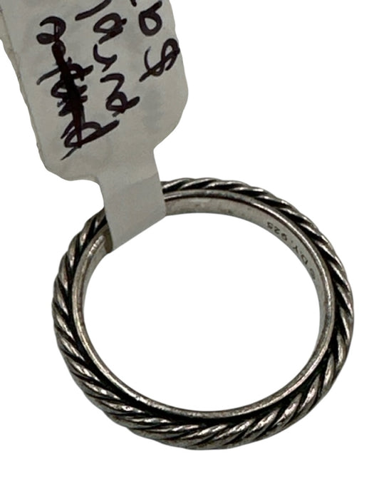 David Yurman Silver 925 Sterling Silver Cable Ring Silver