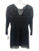 Cynthia Rowley Size 4 Black Polyester Long Sleeve Cut Outs Knit Midi Dress Black / 4