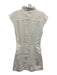 Frame Size S White Sleeveless Collar Buttons Knee length Dress White / S