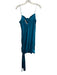 Cinq a Sept Size 4 Blue Silk Sleeveless Tie Detail Shine Dress Blue / 4