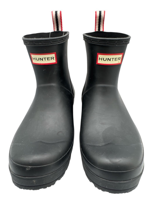 Hunter Shoe Size 8 Black Rubber Rain Boots Booties Black / 8