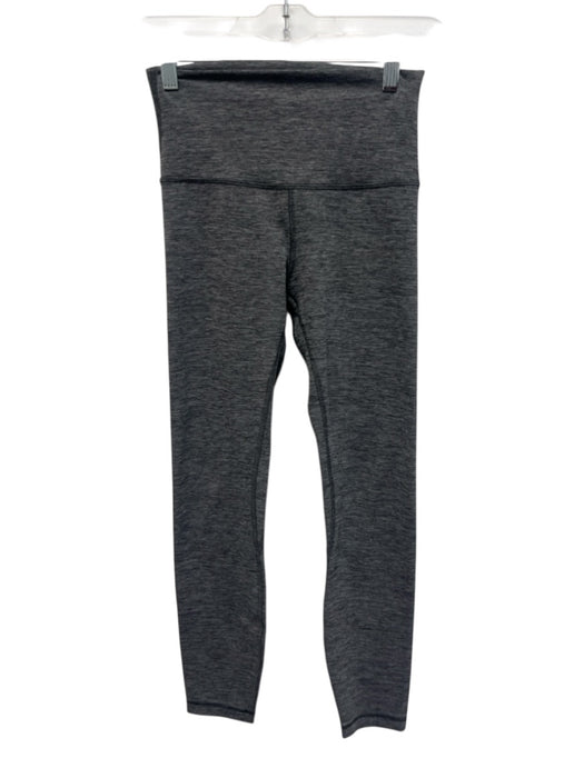 Lululemon Size 4 Gray Nylon Blend Athletic Heathered Leggings Gray / 4