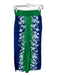 Kourt Size XS Blue, Green, White Cotton Blend Flora & Fauna Elastic Waist Pants Blue, Green, White / XS