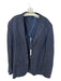J. Crew Navy & Tan Linen Pinstripe 3 Button Men's Blazer Navy & Tan / 42R