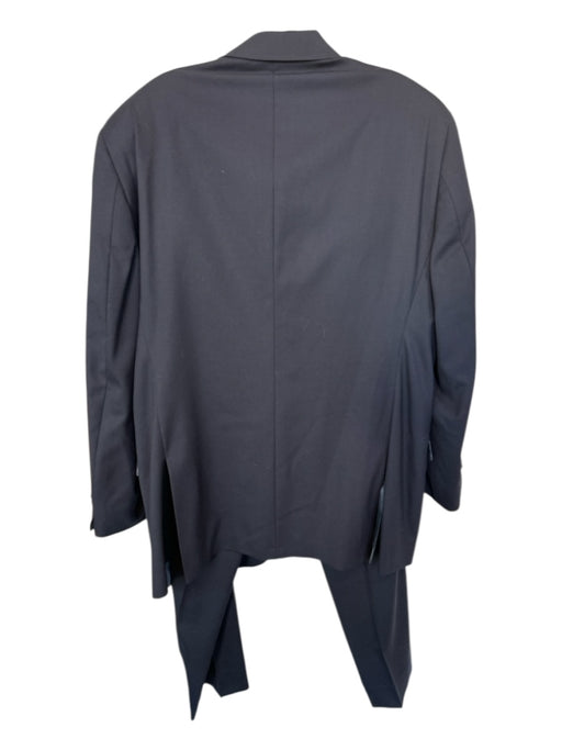 Hart Schaffner & Marx Navy Wool Solid Men's Suit Navy / 44L