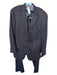 Hart Schaffner & Marx Navy Wool Solid Men's Suit Navy / 44L
