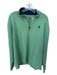 Johnnie-O Green & Navy Cotton Color Block Long Sleeve Half Zip Men's Pullover Green & Navy / XL