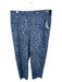 Athleta Size 12 Navy & Blue Nylon Blend Elastic Waist Animal Print Pants Navy & Blue / 12