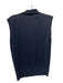 Max Mara Size XL Navy Viscose Blend Sleeveless Collar Knit Surplice Top Navy / XL