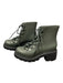 Melissa Shoe Size 4 Army Green High Top lace up Round Toe Lug Sole Boots Army Green / 4