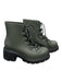 Melissa Shoe Size 4 Army Green High Top lace up Round Toe Lug Sole Boots Army Green / 4