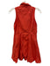 Livro Size S Red Cotton Sleeveless Collar Buttons Mini Dress Red / S