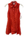 Livro Size S Red Cotton Sleeveless Collar Buttons Mini Dress Red / S