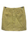 Lost + Wander Size XS/S Yellow Polyester Sleeveless Knit Buttons Mini Skirt Set Yellow / XS/S