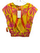 Sheridan French Size XS Pink & Yellow Cotton Elastic Waist Midi Skirt Set Pink & Yellow / XS