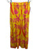 Sheridan French Size XS Pink & Yellow Cotton Elastic Waist Midi Skirt Set Pink & Yellow / XS