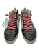 Golden Goose Shoe Size 36 Black, Gray & Red Leather & Canvas Mid Rise Sneakers Black, Gray & Red / 36