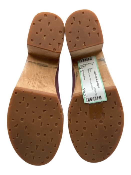 Charlotte Stone Shoe Size 6 Mauve Pink Suede Platform Clogs Mauve Pink / 6