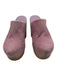 Charlotte Stone Shoe Size 6 Mauve Pink Suede Platform Clogs Mauve Pink / 6