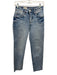 Pilcro Size 23 Light Wash Cotton Denim High Rise Rhinestone Straight Leg Jeans Light Wash / 23