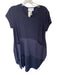 Joseph Ribkoff Size 6 Navy Polyester Short Sleeve Front Pocket Stretch Dress Navy / 6