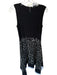 Joseph Ribkoff Size 8 Black & White Polyester Blend Sleeveless Polka Dot Dress Black & White / 8