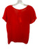 Johnny Was Size S Tomato Cupra Short Sleeve Embroidered Lace Trim Top Tomato / S