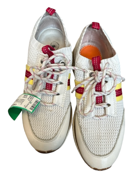 OTBT Shoe Size 6M White & yellow Canvas Perforated Platform Athletic Sneakers White & yellow / 6M