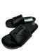 Yves Saint Laurent Shoe Size 37 Black Leather Slides Logo Mule Sandals Black / 37