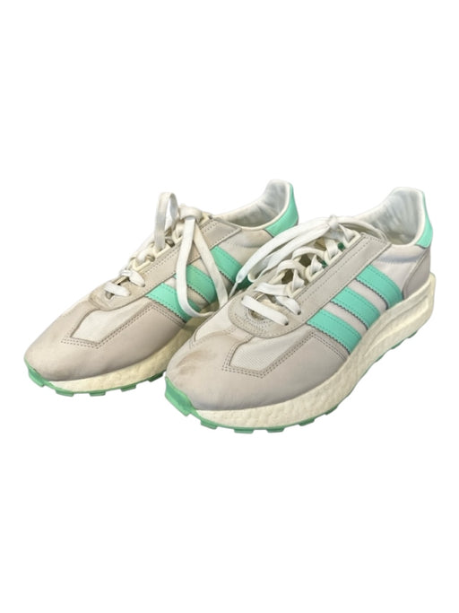 Adidas Shoe Size 9 Mint & White Canvas Platform Athletic Sneakers Mint & White / 9