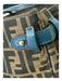 Fendi Brown & Blue Print Canvas & Leather Zucca Monogram Tote Bag Brown & Blue Print / M