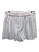 Cinq a Sept Size S White & Pink Cotton & Polyester Striped Elastic Waist Shorts White & Pink / S