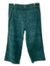 Fat Face Size 12 Dark Green Cotton Corduroy Patch Pockets Straight Pants Dark Green / 12