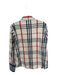 Tizzie Size M Cream & Red Cotton Long Sleeve Plaid Button Down Top Cream & Red / M