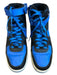Nike Air Force 1 Shoe Size 12.5 Blue & Black Leather High Top Velcro Sneakers Blue & Black / 12.5