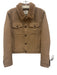 Billy Reid Size S Brown Camel Hair Long Sleeve Button Up Fleece Collar Jacket Brown / S